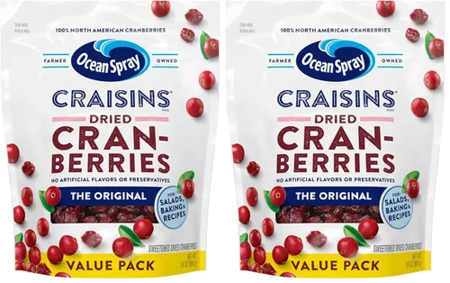 Miniatura 18 de Ocean Spray, Craisins - Arándanos secos, original, bolsa resellable de 12 onzas