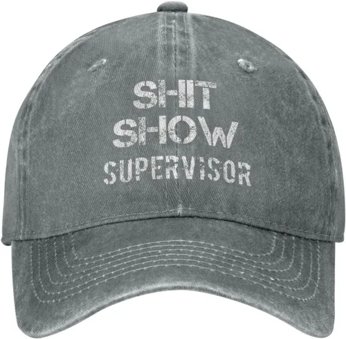Miniatura 10 de Shit Show Supervisor Hat para mujer, gorra de béisbol vintage