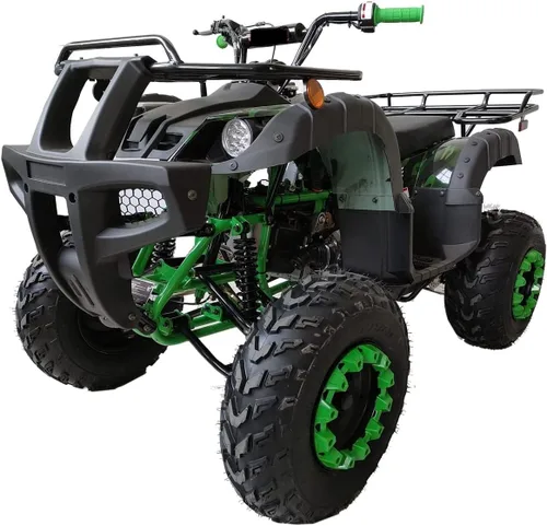 Miniatura 8 de HHH ATV Quad de 4 ruedas para adultos, de 200 cc, cuatrimoto, tamaño completo, para jóvenes, ATV para jóvenes y grandes (negro)