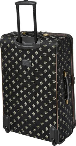 Miniatura 2 de American Flyer Equipaje Fleur De Lis 4 Piezas Set, Negro -, Fleur De Lis - Juego de equipaje de 4 piezas