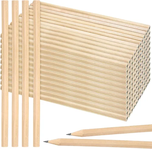 Fumete 500 lápices de madera a granel, sin borrador, Hexagonal HB, grafito sin afilar, lápices de madera natural sin borradores, regalos de aula