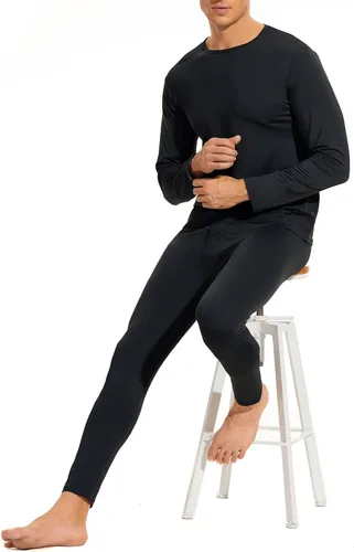 Miniatura 2 de Ropa interior térmica para hombre ultra suave largo con capa base con forro polar
