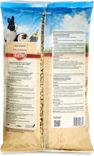 Miniatura 2 de Kaytee Pellets de Madera Arena para Pájaros Mascotas y Animales Pequeños para Hurones, Cobayas, Ratas, Chinchillas, Hámsters, Jerbos, Conejos