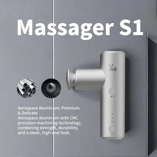 Miniatura 5 de Breo S1 Mini pistola de masaje, masajeador de percusión de tejido profundo para espalda y cuello para aliviar el dolor, potencia portátil ultra