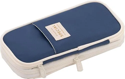 Miniatura 16 de Arnuixty Estuche de almacenamiento grande para lápices, bolsa para bolígrafos con cremallera, organizador de gran capacidad para oficina, caja