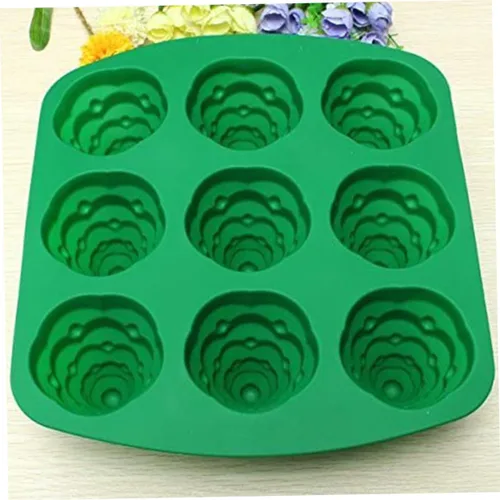 Miniatura 3 de Molde de cubo de hielo para pastel de árbol de Navidad, moldes de chocolate para hornear árbol de Navidad, molde de postre de silicona, moldes