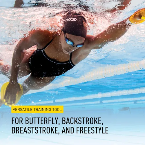 Miniatura 6 de FINIS Raquetas de natación flotantes Agility - Diseño sin tirantes para técnica de accidente cerebrovascular - Comentarios instantáneos