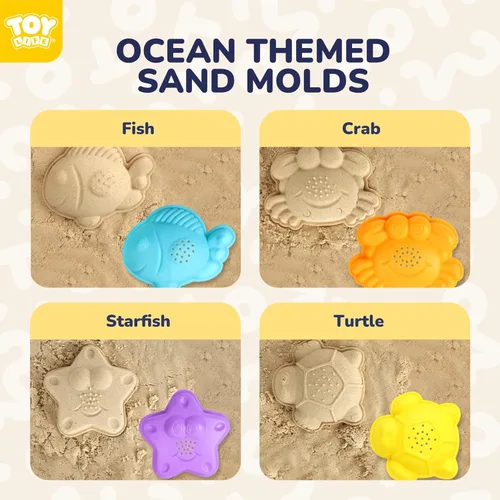 Miniatura 4 de TOY Life Juguetes de playa para niños de 4 a 8 años, juguetes de arena para niños pequeños de 1 a 3 años, juguetes de playa para niños de 8 a 12