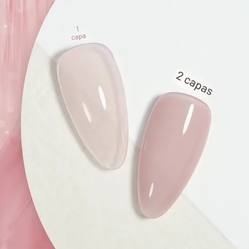 Miniatura 2 de GAOY Esmalte de uñas de gel rosa nude, 16ml, esmalte de uñas de gel rosa pálido translúcido, para quitar con remojo, con luz UV para arte de uñas