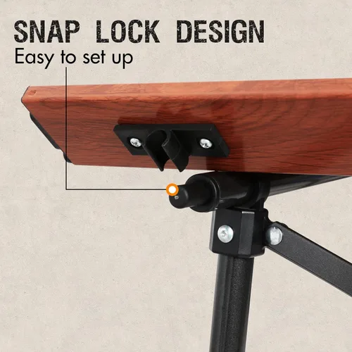 Miniatura 7 de Portal Mesa Cuadrada Plegable de Aluminio Ligero con Tablero Enrollable para 4 Personas Mesa Compacta con Bolsa de Transporte para Camping, Picnic