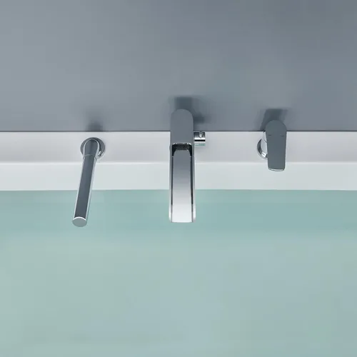 Miniatura 9 de Wowkk Grifo de Cascada para Bañera Romana Grifo de Montaje en Cubierta Cromado Grifos de Bañera Relleno de Latón Grifos de Baño con Ducha de Mano