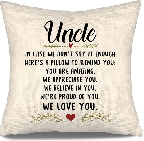 Miniatura 26 de En caso de que no lo diga lo suficiente aquí hay una almohada para recordarte que eres increíble, te aprecio, te quiero. Funda de almohada para tía