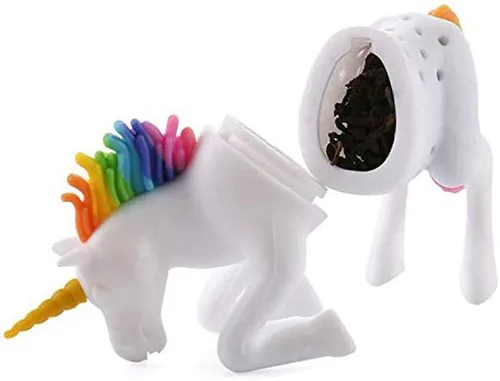 Miniatura 4 de Lindo caracol forma de silicona bolsa de té soporte infusor de té filtros de té de infusión de té de unicornio colador de té forma más empinada