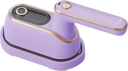 Plancha de vapor de mano, 1200 W de alta potencia, máquina de planchar de doble propósito en seco y húmedo, máquina de planchar con mango giratorio