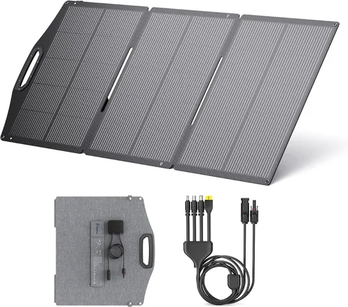 Miniatura 8 de Cargador de panel solar BigBlue de 30 W [Actualizado] con carga rápida USB-A y USB-C, puertos DC, SolarPowa 30 panel solar portátil, resistente al