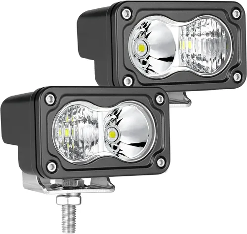 Miniatura 27 de Cápsulas LED ámbar, 2 unidades de luz de conducción de 40 W y 3 pulgadas, luz antiniebla ámbar, impermeable, para parachoques todoterreno, cubo