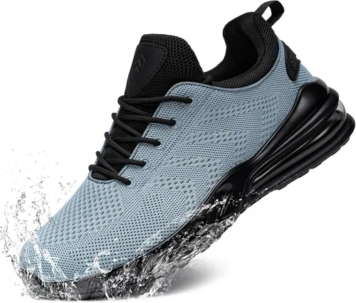 Miniatura 11 de LARNMERN Zapatillas de trabajo antideslizantes para hombre, resistentes al agua, para servicio de alimentos, zapatos trabajo antideslizantes