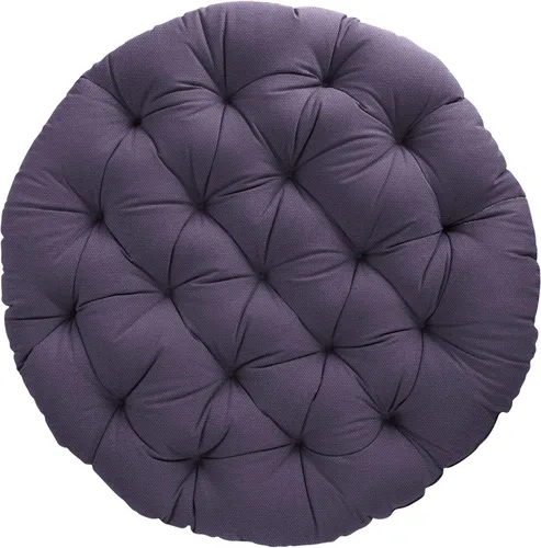 Miniatura 11 de Sorra Home - Cojín con mechones Papasan - Cojín redondo cómodo para silla Bucket & Moon - Cojín de piso con espuma suave para muebles