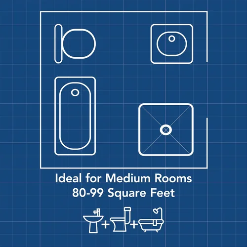 Miniatura 6 de Broan-NuTone Ventilador de escape de baño – Fácil adaptación sin acceso al ático, ultrasilencioso 0.7 sones, 80 CFM, Certificado ENERGY STAR