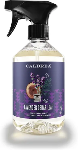 Miniatura 13 de Caldrea Limpiador en aerosol para encimeras multisuperficie, fabricado con extracto de proteína vegetal, aroma Neroli de sal marina, 16 onzas