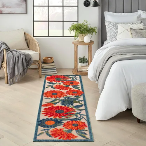 Miniatura 51 de Nourison Home Aloha - Alfombra beige de 2 pies 3 pulgadas x 12 pies, fácil de limpiar, no se desprende, para dormitorio, sala de estar, comedor