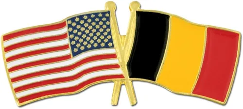 Miniatura 117 de PinMart Pin de solapa esmaltado con bandera de la amistad cruzada de Estados Unidos y el mundo