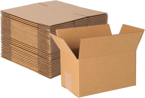 Miniatura 6 de zmybcpack Paquete de 25 cajas de envío de 10x7x5 pulgadas, cajas de cartón para envío, sobres de cartón corrugado Kraft, sobres de cartón para envío