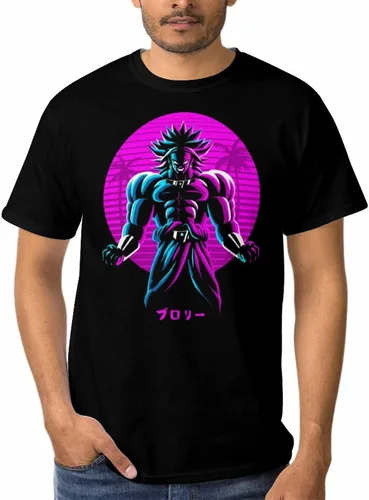 Saiyajin Broly - Camisetas casuales para hombre, manga corta, unisex, cuello redondo, camisetas para jóvenes y adultos
