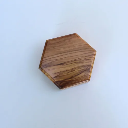 Miniatura 9 de Joyero grande de madera de olivo, caja de joyería hecha a mano, caja de regalo de madera tallada a mano en la Tierra Santa Jerusalén, regalo
