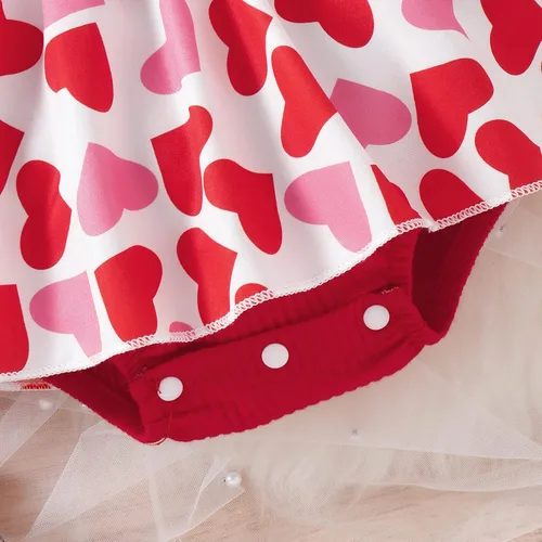 Miniatura 26 de Mameluco de Navidad para niñas recién nacidas, falda de malla de terciopelo rojo, traje de primera Navidad, regalo de Navidad
