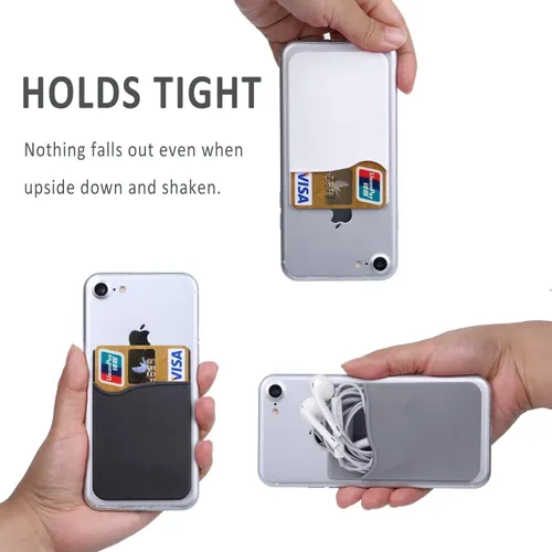 Miniatura 4 de AgentWhiteUSA Billetera para teléfono celular, con funda adherente, para tarjetas de crédito, de negocios y de identificación, apta para casi todos