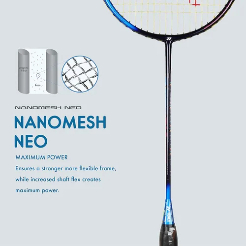 Miniatura 5 de YONEX Raqueta de bádminton Smash (G4, 2.57 oz, 28 libras de tensión)