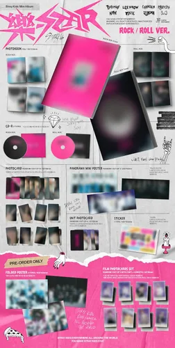 Miniatura 2 de Stray Kids -Star Rock-Star 8th Mini Album Standard 2 Versión SET CD+1p Panorama Mini Póster en Paquete+60p PhotoBook+1p PhotoCard+1p Unidad