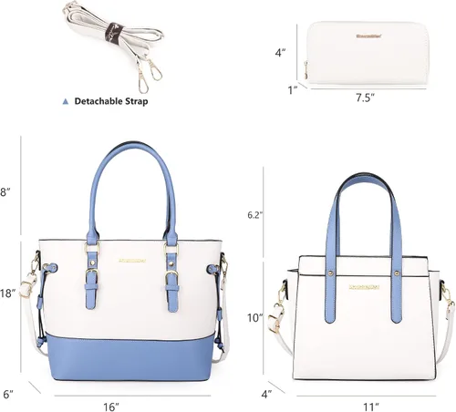 Miniatura 5 de Montana West Monederos y bolsos para mujer, juego de 3 piezas de bolso y cartera