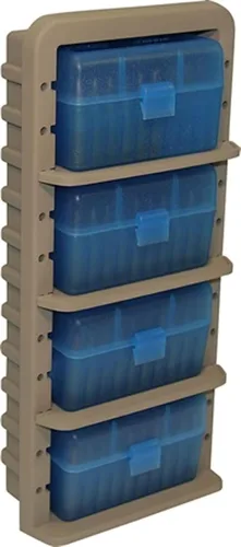 Miniatura 5 de MTM Estante para municiones, fabricado en Estados Unidos, azul claro/tierra oscura