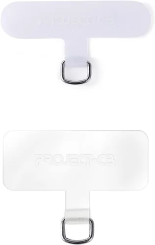 Paquete de 2 lengüetas para teléfono, parche universal para teléfono sin adhesivo, pieza de repuesto para teléfono celular (blanco y transparente)