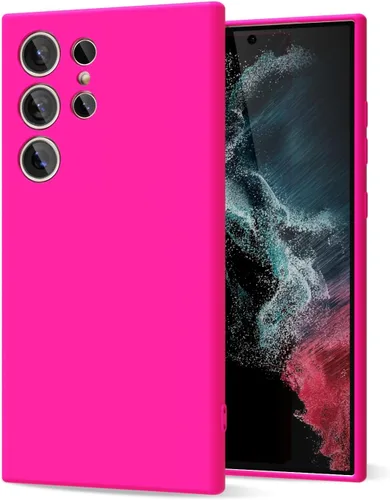 Miniatura 152 de oakxco Funda para teléfono Samsung Galaxy S21 Ultra con agarre de silicona líquida, bonita funda delgada y delgada de goma suave de TPU lisa