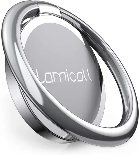 Miniatura 10 de Lamicall Anillo para Teléfono Celular Oro Rosa, Soporte Adhesivo Universal con Agarre para Dedos, Compatible con iPhone 17 16 15 Pro Max XR X