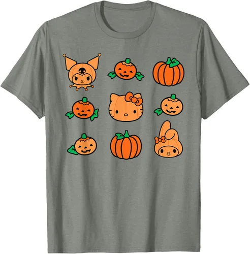 Miniatura 21 de Camiseta de Halloween Hello Kitty My Melody Kuromi Pumpkins