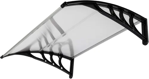 Miniatura 6 de Toldo para puerta de patio, cubierta de policarbonato para puerta delantera al aire libre, protección UV, lluvia, nieve, luz solar, hoja hueca