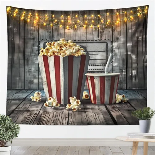 Miniatura 11 de Homewish Tapiz de música de piano, notas musicales, arte para colgar en la pared, para niños, niñas, niños, adolescentes, grafiti retro, color gris
