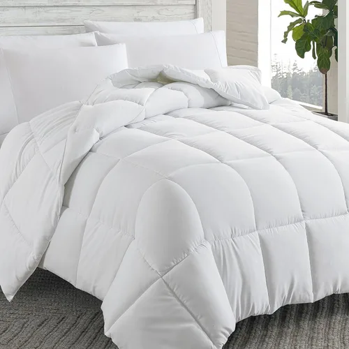 Cosybay - Edredón con relleno alternativo y acolchado suave, para todas las estaciones, relleno de edredón con presillas en las esquinas, 88 x 92