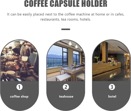 Miniatura 6 de Cesta de almacenamiento de cápsulas de café,Soporte de encimera