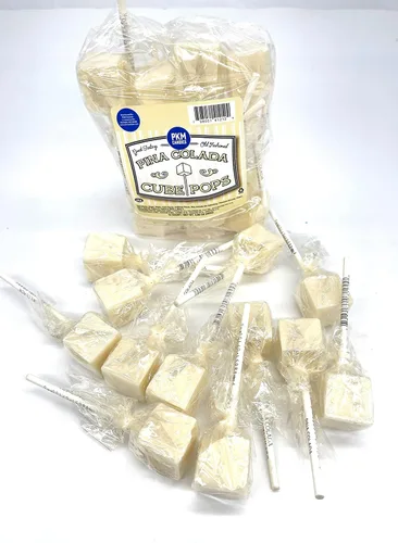 Miniatura 17 de PKM Candies - Paquete de 12 chupones cuadrados cuadrados de moda antigua: paquete de ventosas con sabor envuelto individualmente por Espeez - Party
