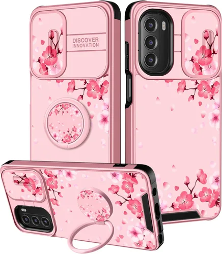 Miniatura 7 de para Moto G 5G 2023 funda - Cubierta de teléfono linda con corazón para mujeres y niñas, diseño único negro con cubierta deslizante para la cámara