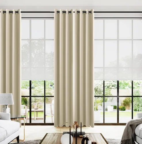 Miniatura 19 de Cortinas opacas de 72 pulgadas extra anchas para dormitorio, puerta corrediza de vidrio y patio, 2 paneles con ojales para oscurecer ventana grande