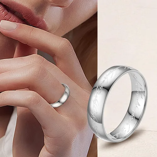 Miniatura 4 de Godyce Tungsten Rings for Men One Ring Lord of Rings Gifts Fidget Ring Spinner Rings Wedding Bands for Him Memorial Day Anime Cosplay Costume Ring