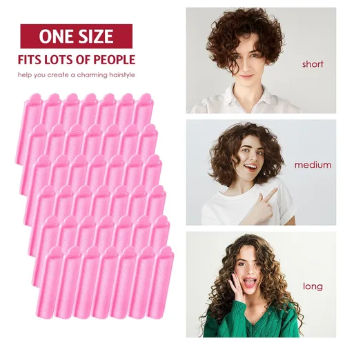Miniatura 5 de Syhood 43 piezas rodillos de esponja de espuma para cabello para mujeres, rizadores suaves para dormir de 0.59 pulgadas, herramienta de rizadores