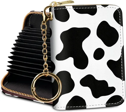 Miniatura 16 de Tarjetero Cartera RFID para Tarjetas de Crédito, Cartera Pequeña para Tarjetas para Mujeres con Llavero con Cremallera, Carteras para Tarjetas