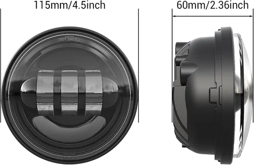 Miniatura 3 de XPCTD Luces LED de paso de 4.5 pulgadas 4-1/2 conducción antiniebla luces auxiliares para Electra Glide Road King Ultra Classic 2005 2006 2007 2008